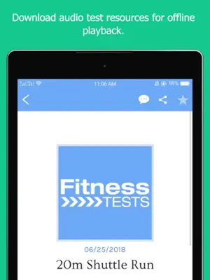 Fitness Tests android App screenshot 0