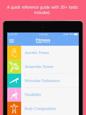 Fitness Tests android App screenshot 2